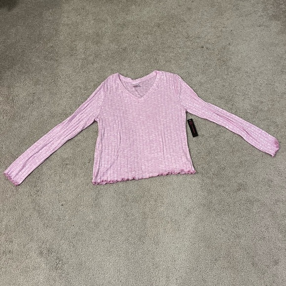 No Boundaries Ribbed Long Sleeve Top - Picture 1 of 8